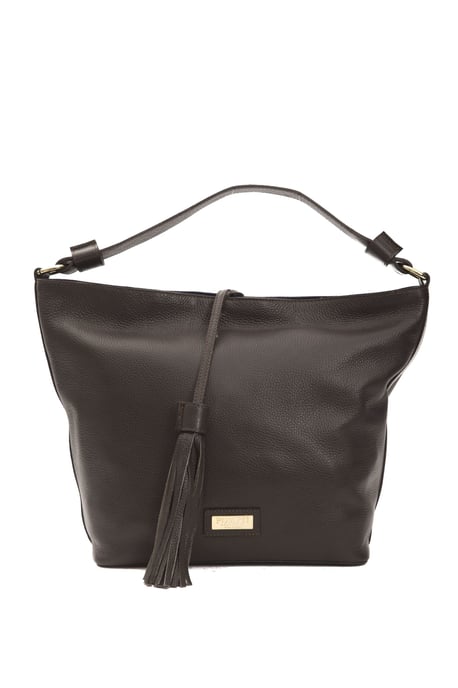 Pompei Donatella Women's Brown Leather Shoulder Bag