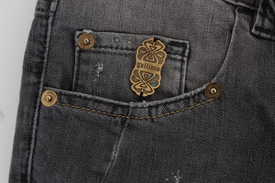 John Galliano Slim Fit Stretch Jeans met grijze wassing en katoenmix. - Image 6