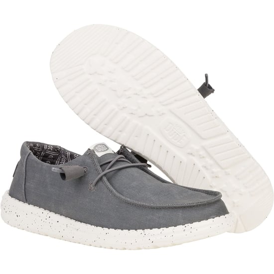 HEYDUDE Wendy Canvas 100% Katoen Damesschoenen Donkergrijs - Image 3