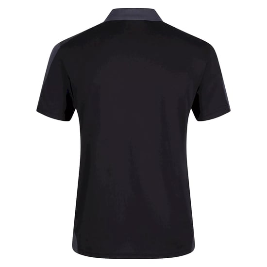 Regatta Contrast Coolweave Pique Polo Shirt (Black/Seal Grey)