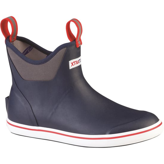 Xtratuf Ankle Deck Rubber Navy/Red Wellington Boots - Image 1