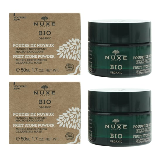Nuxe Bio Organic Fruit Stone Powder Micro-Exfoliating Cleansing Mask 50ml x 2
