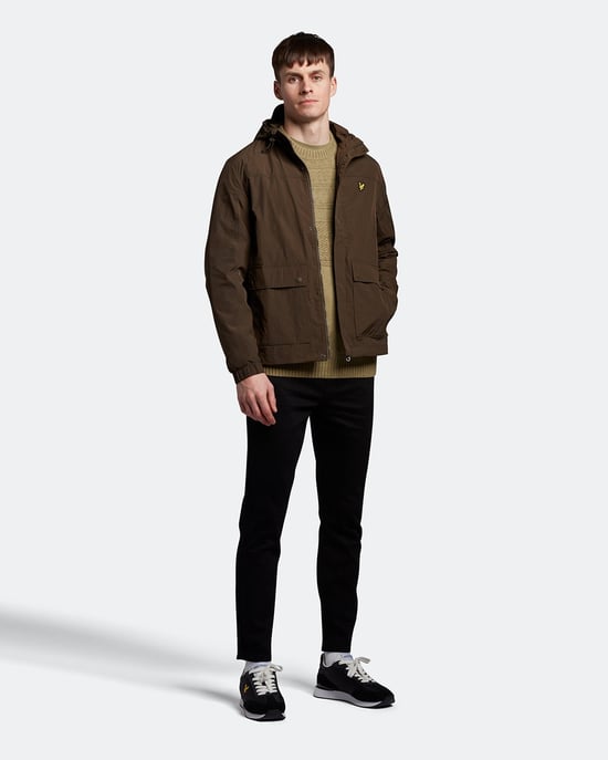 Lyle & Scott jack met capuchon in olijfgroen - Image 2