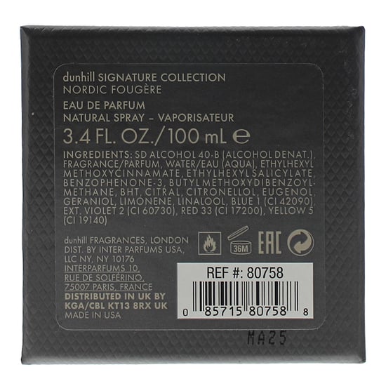 Dunhill Signature Nordic Fougere Eau De Parfum 100ml