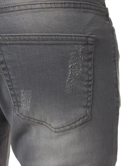 Mens Ripped Skinny Shorts - Image 5