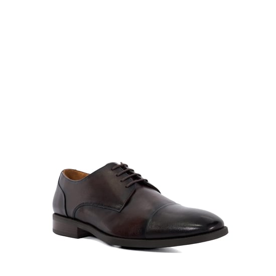 Dune Suffix Lederen Heren Bruine Veterschoenen - Image 1