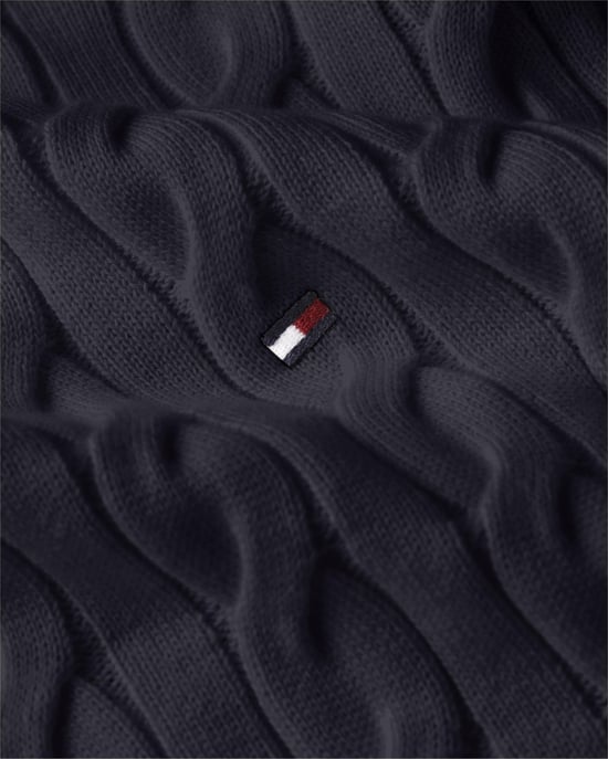 Tommy Hilfiger Classic Cable Mens Crew Jumper - Image 5