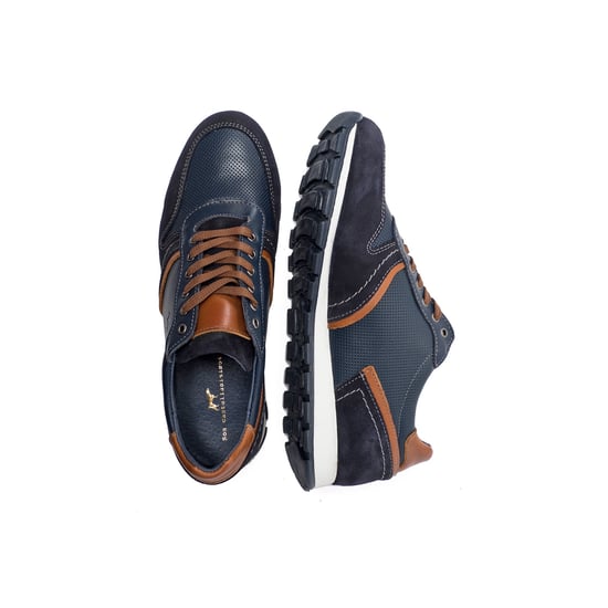 Men's Leather Sneakers in Blue