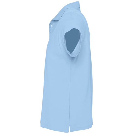 SOLS Heren Zomer II Pique Poloshirt met korte mouwen (Hemelsblauw) - Image 3