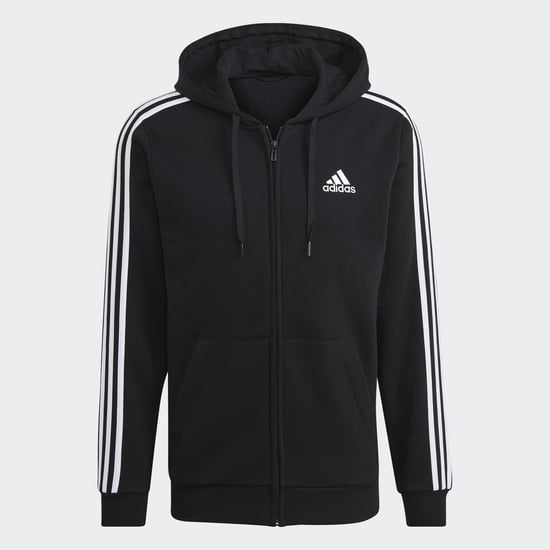 Essentials Fleece 3-Stripes Full-Zip Hoodie - Image 2