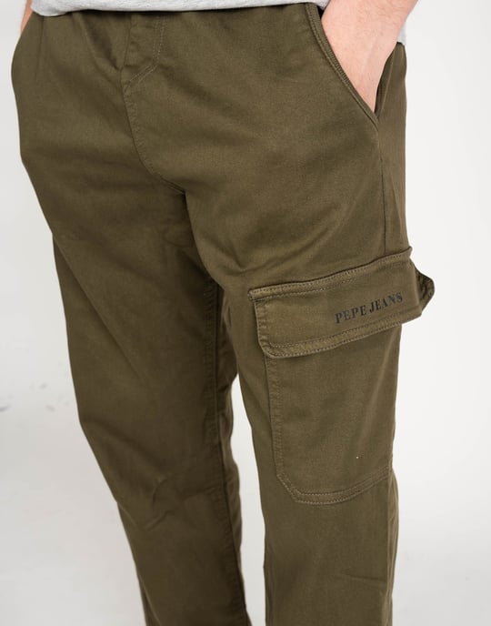 Pepe Jeans Trousers Landan Men's Green - Image 5