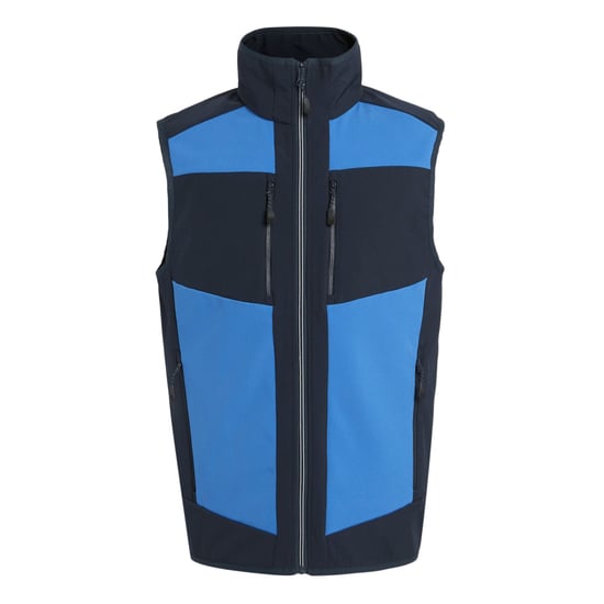 Regatta Mens E-Volve Colour Block Softshell Body Warmer (Strong Blue/Navy)