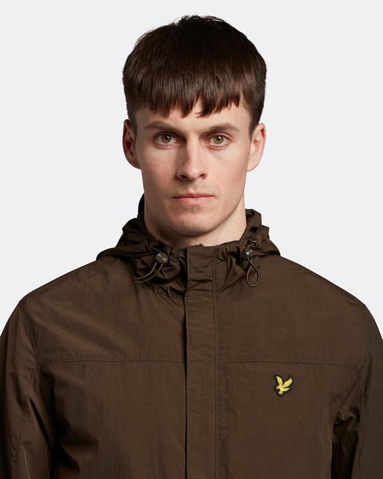 Lyle & Scott jack met capuchon in olijfgroen - Image 4