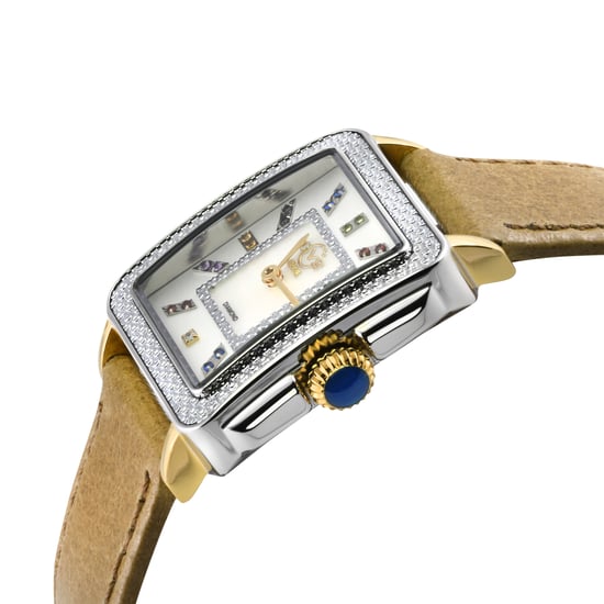 GV2 Womens Padova Gemstone 12334.1 Light Tan Swiss Quartz Watch