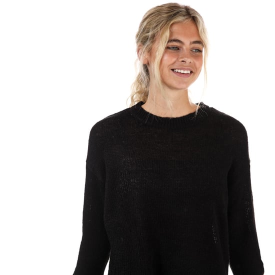 Women's Brave Soul Crew Neck Jumper in Black