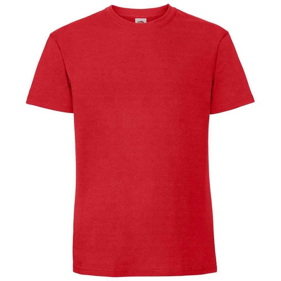 Fruit Of The Loom Mens Ringspun Premium T-Shirt (Red) - Image 1