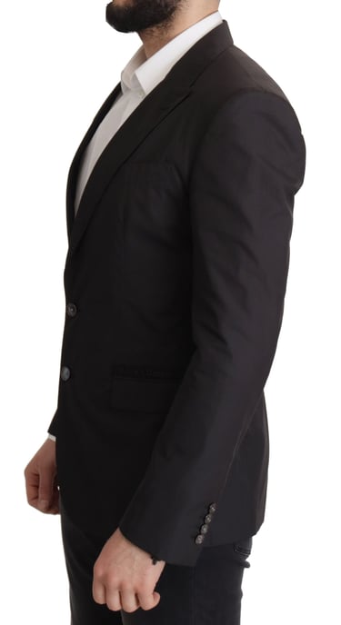 Dolce & Gabbana Black Single Breasted TAORMINA Breasted Men's Blazer - Image 4
