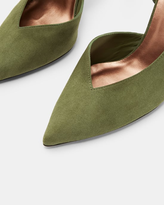 Ted Baker Daphnes Suede Court Shoe, Green