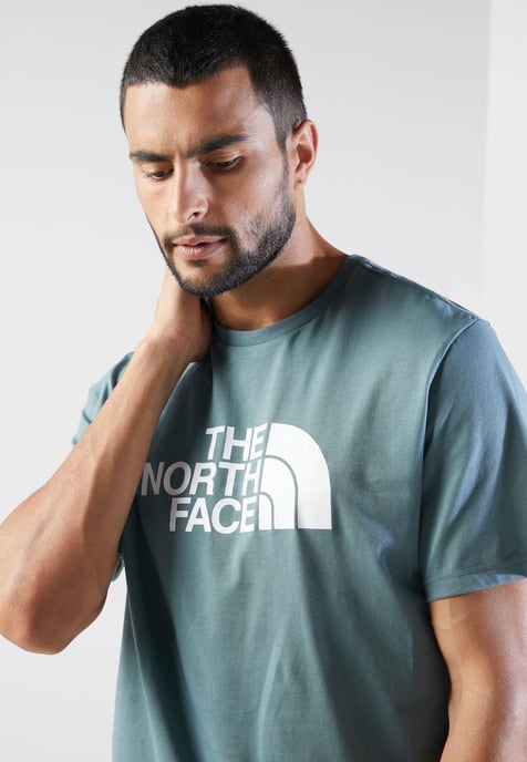 The North Face Mens T Shirt SS Easy Tee Storm Blue - Image 3