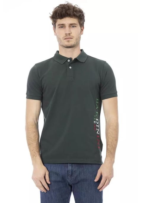 Baldinini Trend Men's Green Cotton Polo Shirt