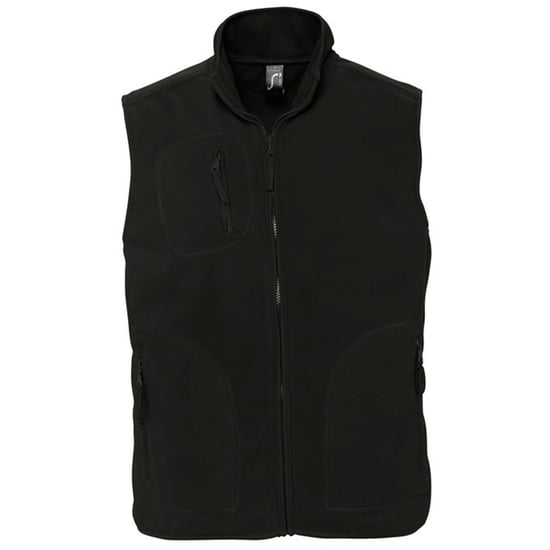 SOLS Norway Unisex Anti-Pill Fleece Bodywarmer / Gilet (Black)