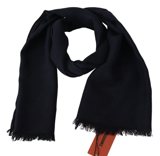 Missoni Men's Black 100% Wool Knit Unisex Neck Wrap Shawl Scarf - Image 3
