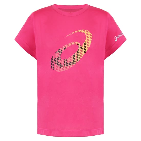 Asics Logo Kids Pink T-Shirt - Image 1