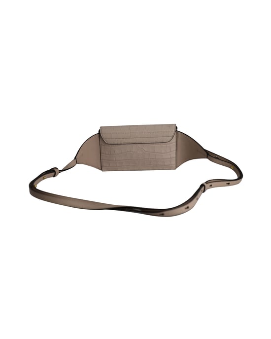 Chloe C Belt Bag in Light Pink Crocodile Embossed Leather - Image 4