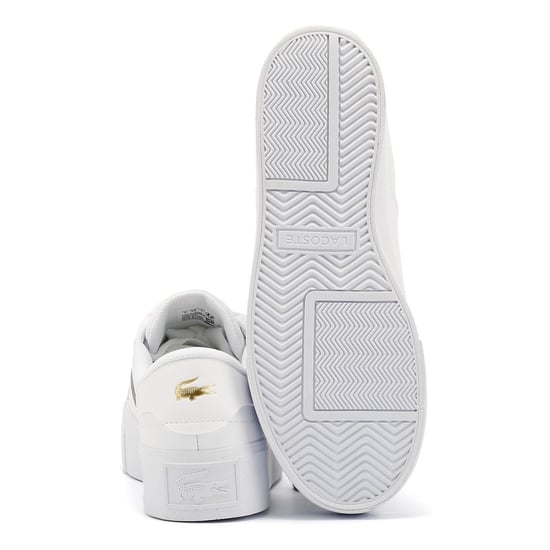 Lacoste Ziane Platform Leather Women's White Trainers - Image 4