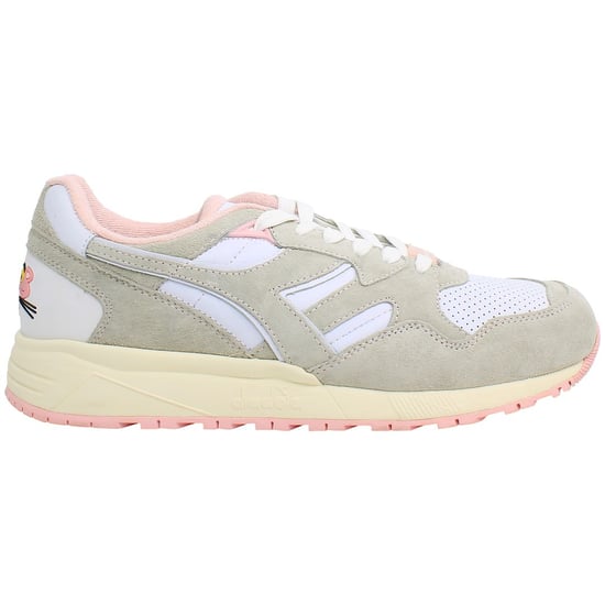 Diadora LC23 N9002 Mens White/Pink Trainers - Image 1