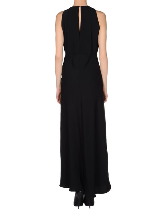 Atos Lombardini Black Sleeveless Full Length Dress