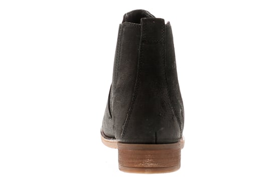 Hush Puppies Edith Womens Leather Ankle Boots Black