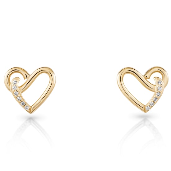 Orphelia 'Ida' Women's 925 Sterling Silver Stud Earrings - Gold ZO-7521/G - Image 4