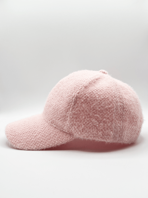 Soft Textured Cap In Pink