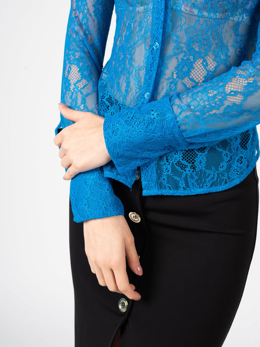 Pinko Shirt Cortese Woman's Blue - Image 5