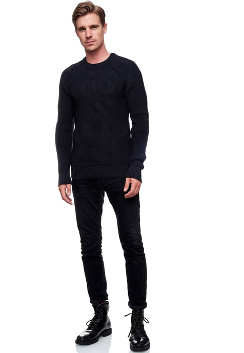 Rusty Neal Casual Fit Trui Bla - Image 3