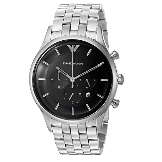 Emporio Armani Mens Watch Quartz silver - Image 1
