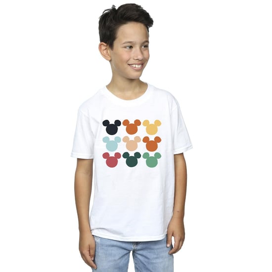 Disney Boys Mickey Mouse Heads Square T-Shirt (White) - Image 2