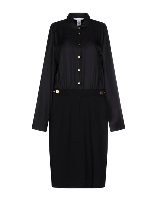 Diane Von Furstenberg Black Silk Dress