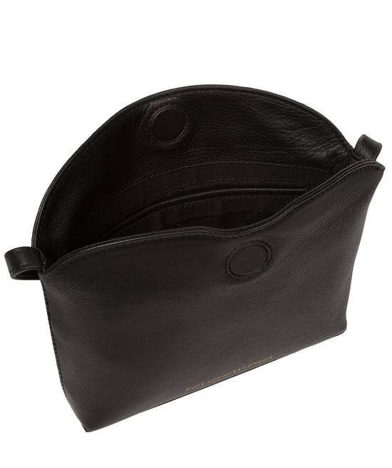 'Lolo' Black Nappa Leather Cross Body Bag