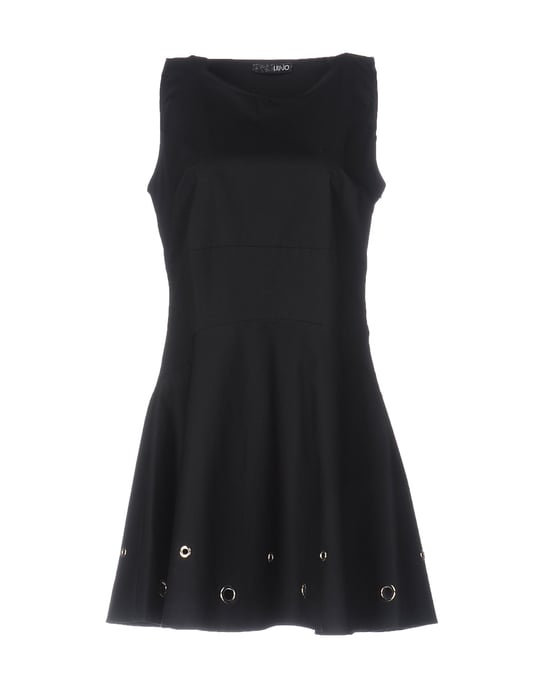 Liu Jo Black Cotton Short Dress