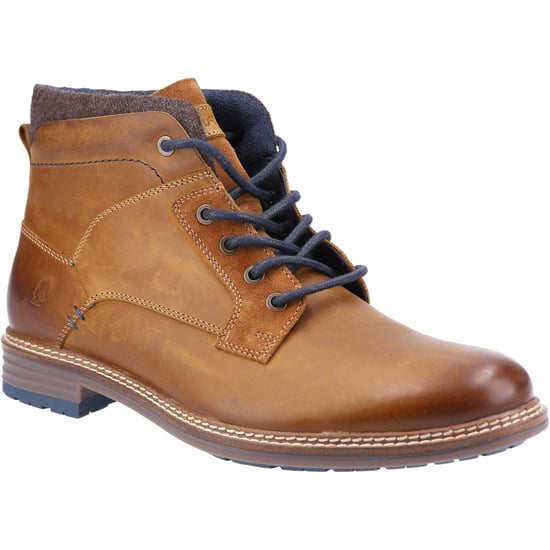 Hush Puppies Joel Leather Men's Camel Boots - Image 1
