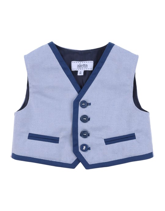SUITS AND JACKETS Aletta Dark blue Boy Cotton