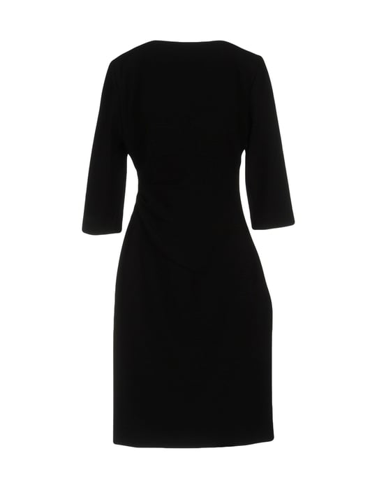 Diane Von Furstenberg Black Three Quarter Sleeve Dress