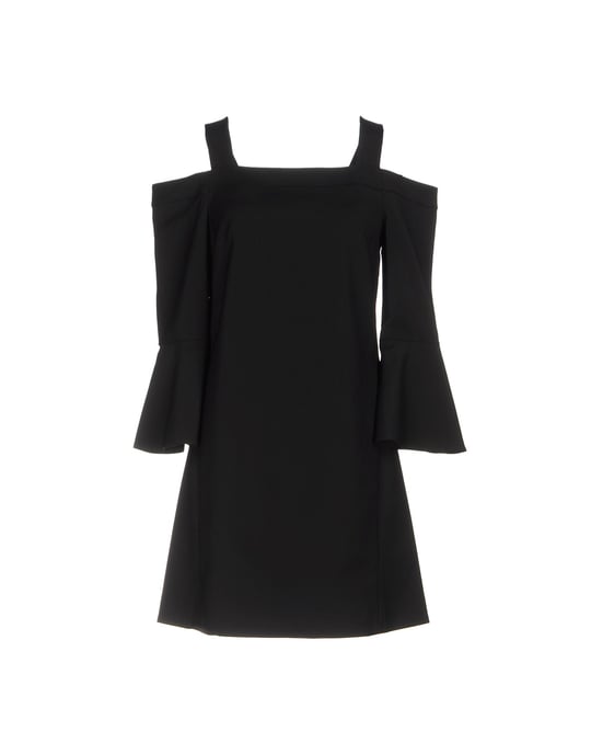 Tibi Black Square Neckline Dress