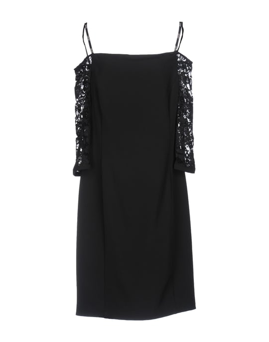Liu Jo Black Lace Crepe Dress