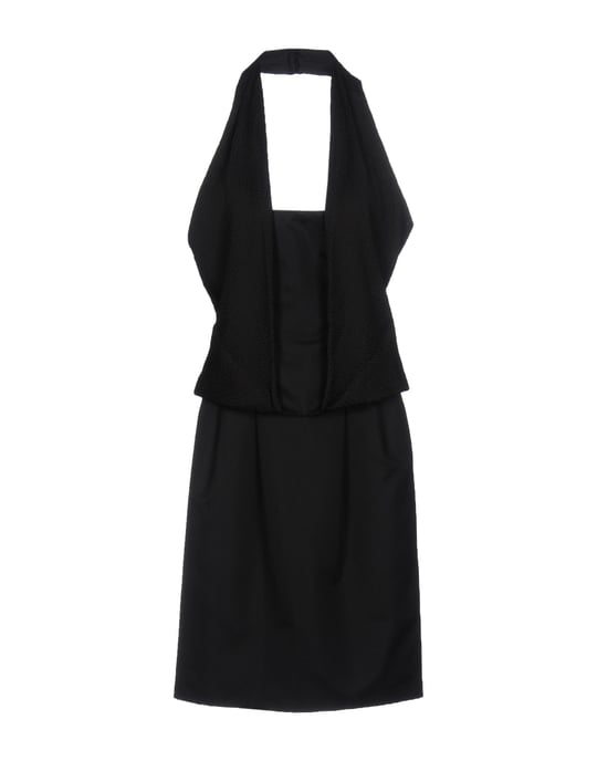Pianoforte Di Max Mara Black Crepe Dress