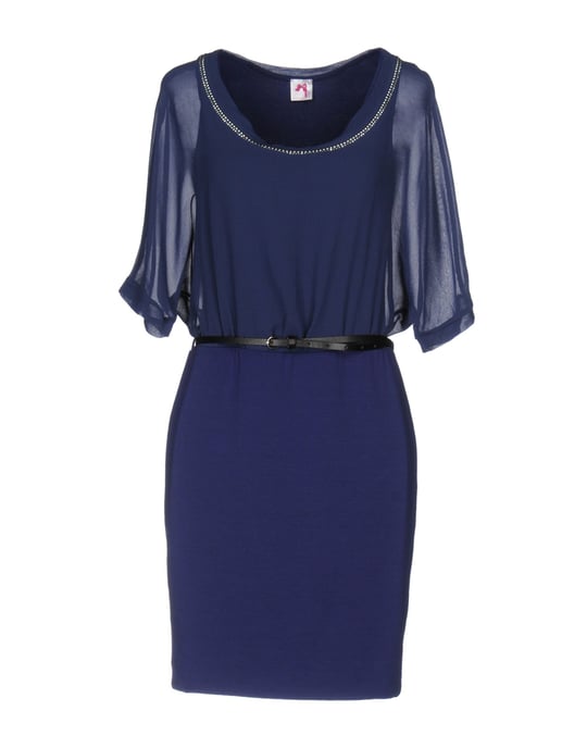 Scee By Twinset Dark Blue Short Sleeve Dress