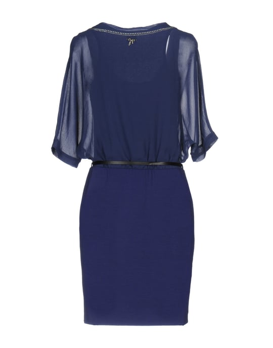 Scee By Twinset Dark Blue Short Sleeve Dress