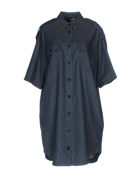 Love Moschino Blue Denim Shirt Dress